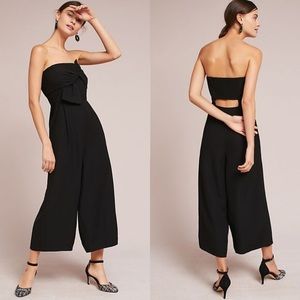 Anthropologie Beatty Bow Strapless Jumpsuit